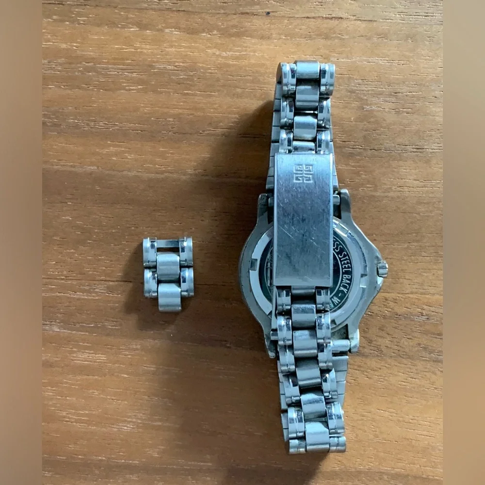 Givenchy Women's Silver Stainless Steel Bracelet Watch - Silver White Dial - Picture 6 of 8